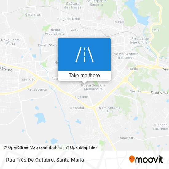 Rua Três De Outubro map