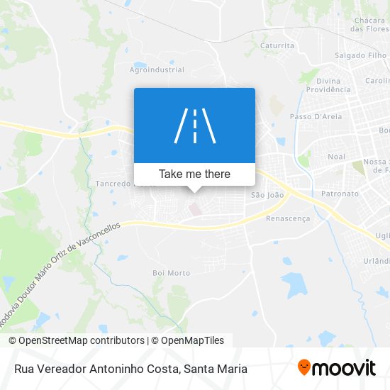 Mapa Rua Vereador Antoninho Costa