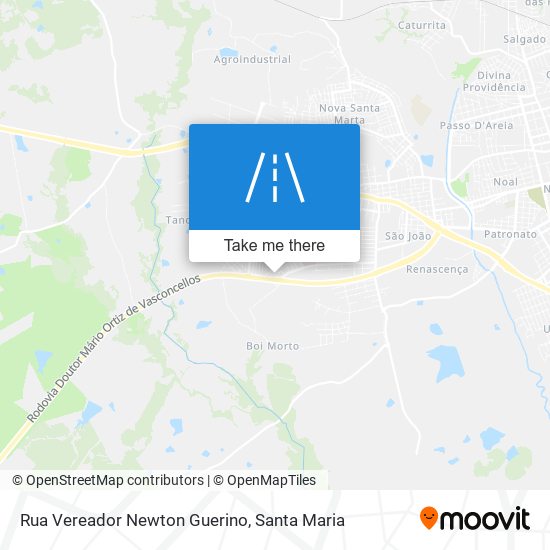 Mapa Rua Vereador Newton Guerino