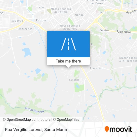 Rua Vergílio Lorensi map