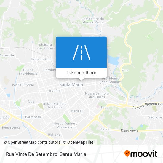 Mapa Rua Vinte De Setembro