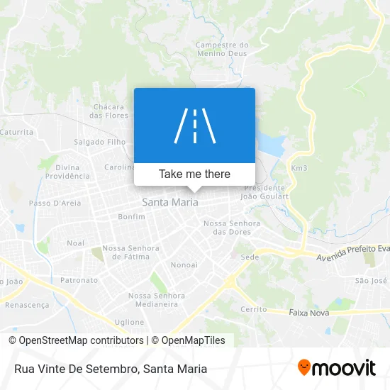 Rua Vinte De Setembro map