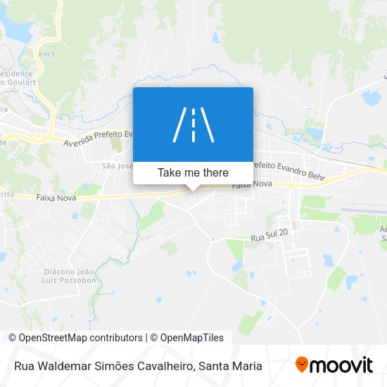 Rua Waldemar Simões Cavalheiro map
