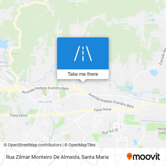 Mapa Rua Zilmar Monteiro De Almeida
