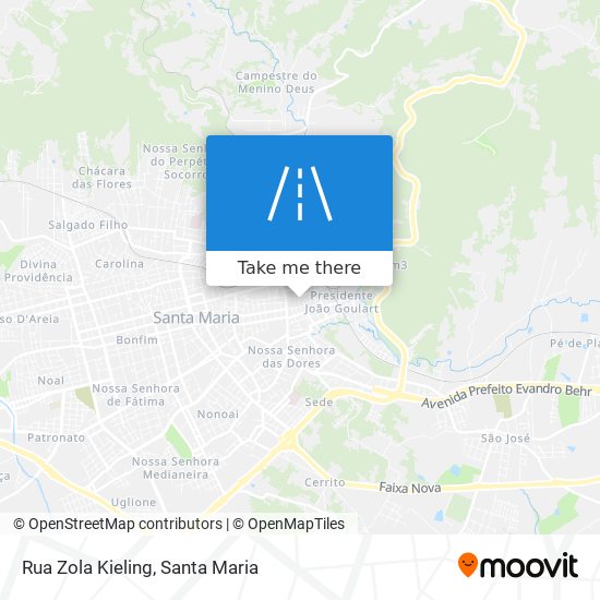 Rua Zola Kieling map