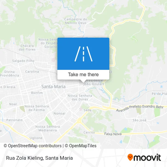 Rua Zola Kieling map