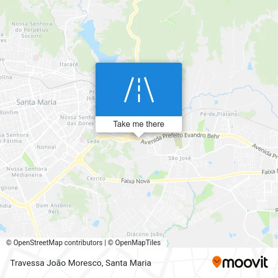 Mapa Travessa João Moresco