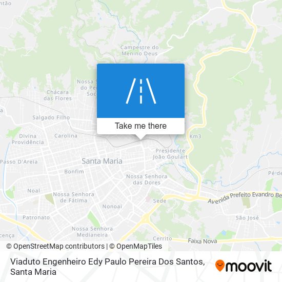 Mapa Viaduto Engenheiro Edy Paulo Pereira Dos Santos