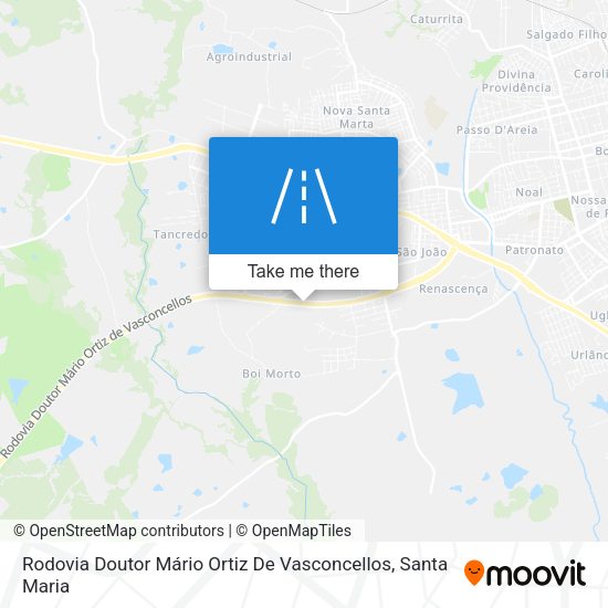 Rodovia Doutor Mário Ortiz De Vasconcellos map
