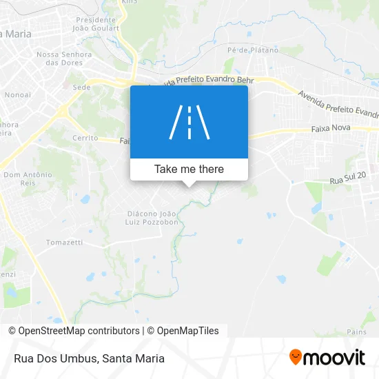 Rua Dos Umbus map