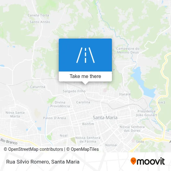 Rua Sílvio Romero map