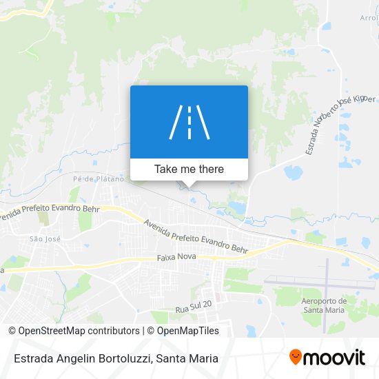 Estrada Angelin Bortoluzzi map