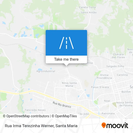 Rua Irma Terezinha Werner map