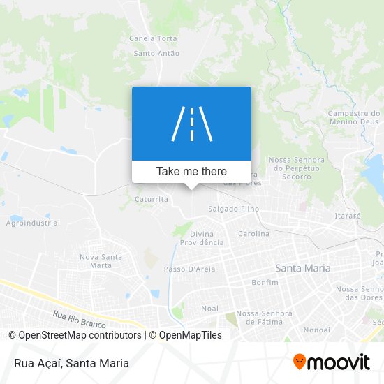 Rua Açaí map