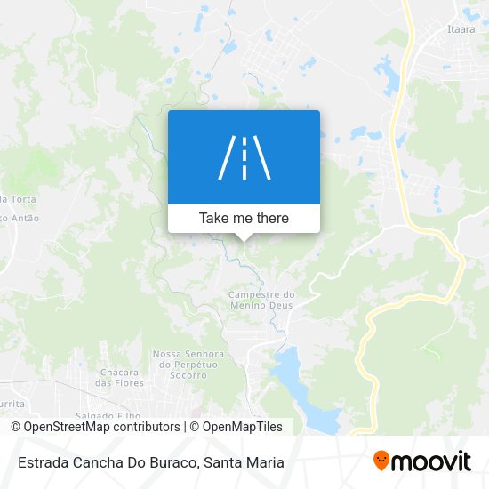 Estrada Cancha Do Buraco map