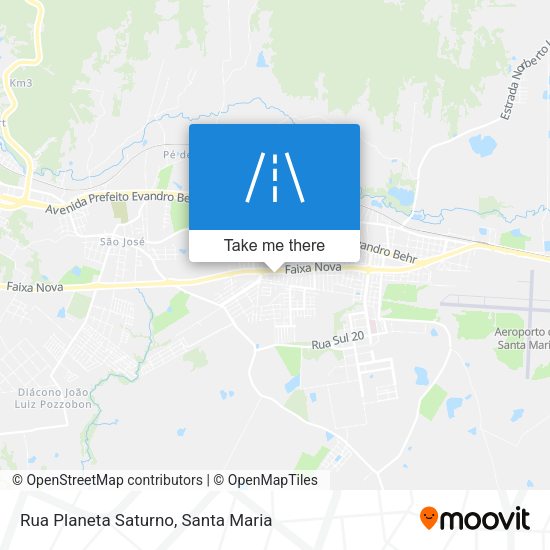 Rua Planeta Saturno map