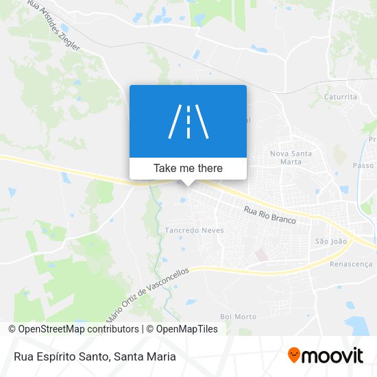 Rua Espírito Santo map