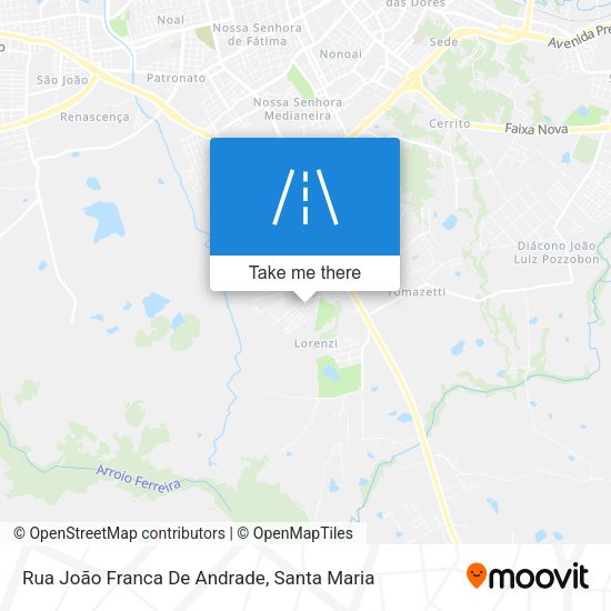 Rua João Franca De Andrade map