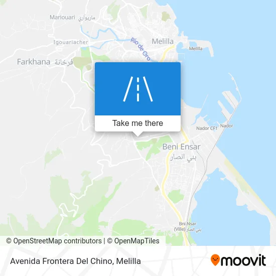 Avenida Frontera Del Chino map