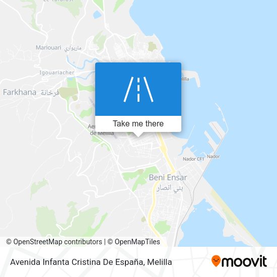 Avenida Infanta Cristina De España map