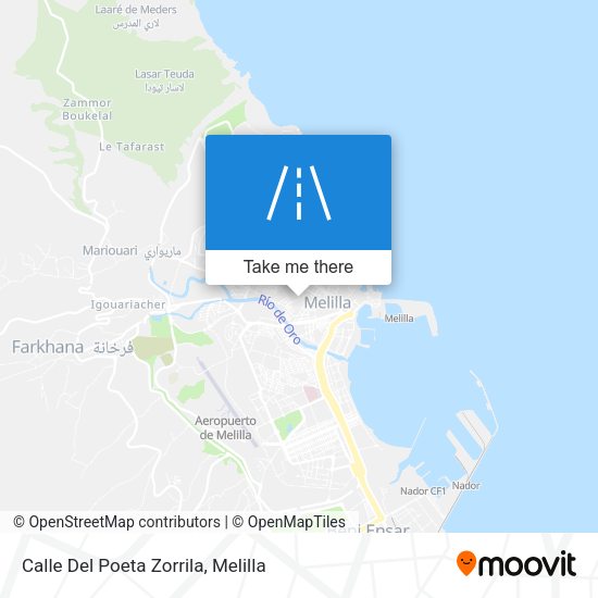 Calle Del Poeta Zorrila map