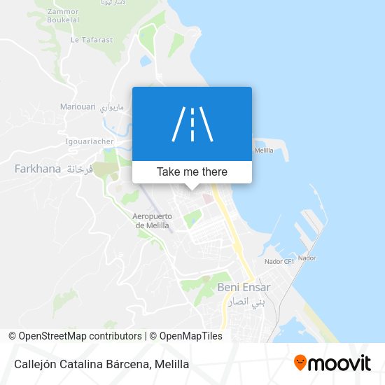 Callejón Catalina Bárcena map