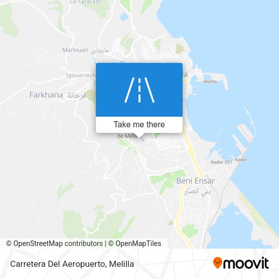 Carretera Del Aeropuerto map