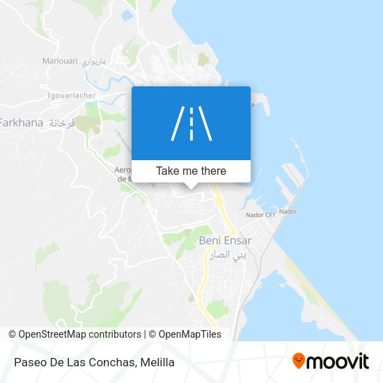 Paseo De Las Conchas map