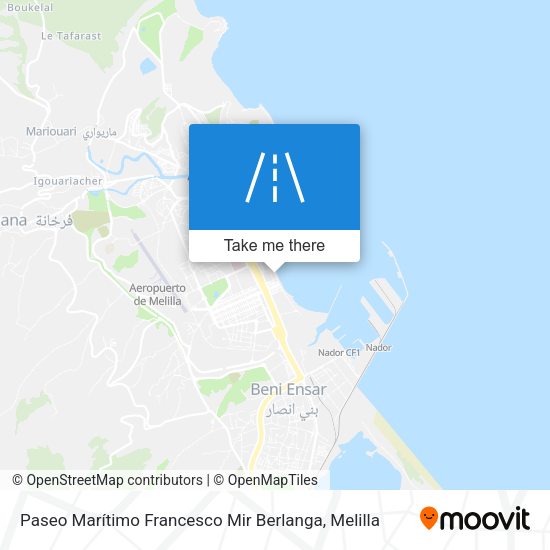 Paseo Marítimo Francesco Mir Berlanga map
