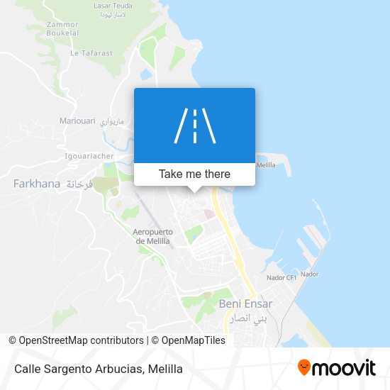 Calle Sargento Arbucias map