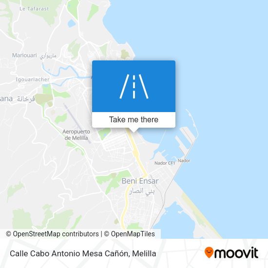 Calle Cabo Antonio Mesa Cañón map