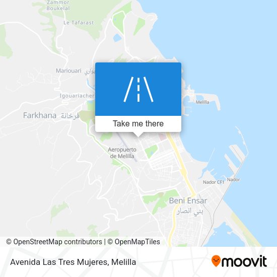 Avenida Las Tres Mujeres map