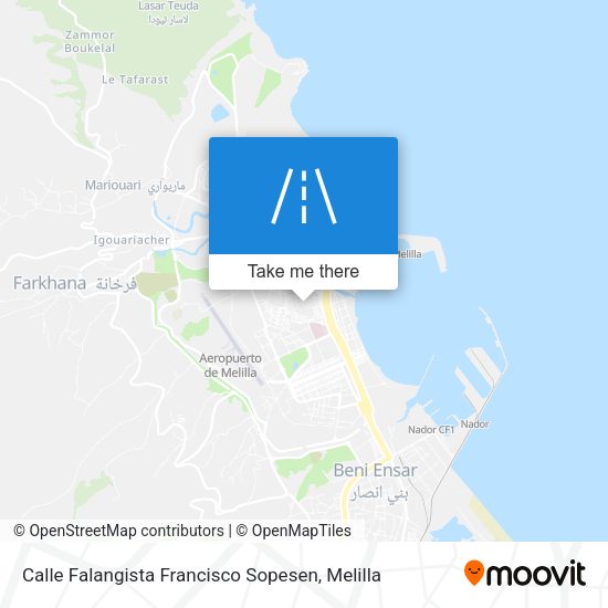 Calle Falangista Francisco Sopesen map