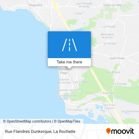 Rue Flandres Dunkerque map