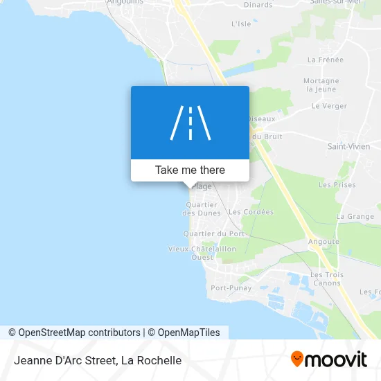 Rue Jeanne D'Arc map