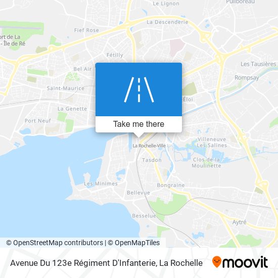 Mapa Avenue Du 123e Régiment D'Infanterie