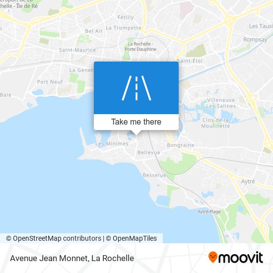Mapa Avenue Jean Monnet
