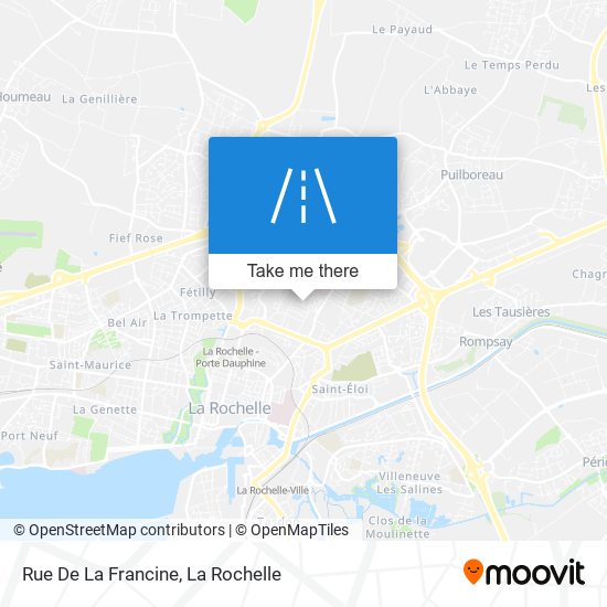 Rue De La Francine map