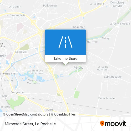 Rue Des Mimosas map