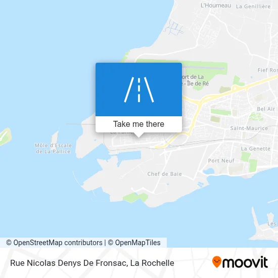 Rue Nicolas Denys De Fronsac map