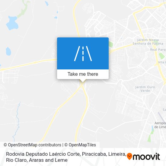 Rodovia Deputado Laércio Corte map