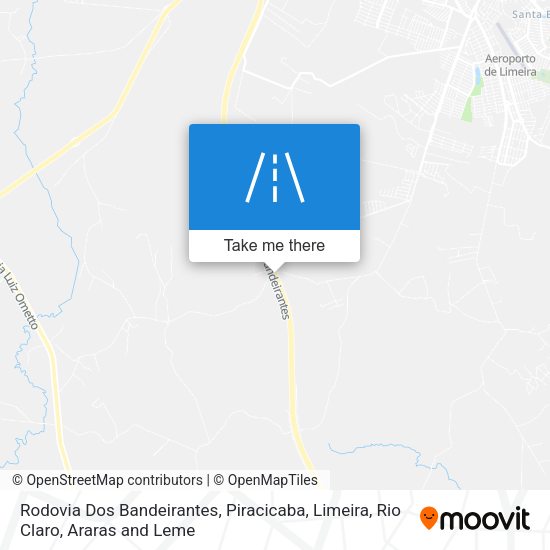 Rodovia Dos Bandeirantes map