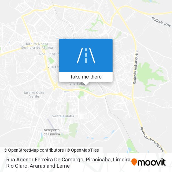 Rua Agenor Ferreira De Camargo map