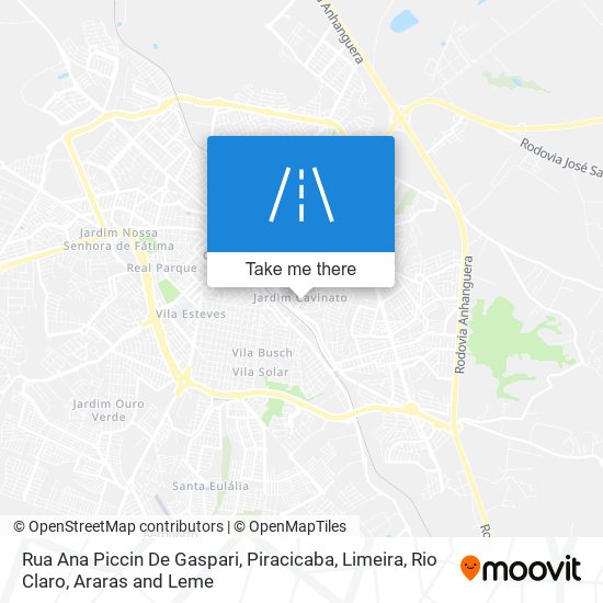 Mapa Rua Ana Piccin De Gaspari