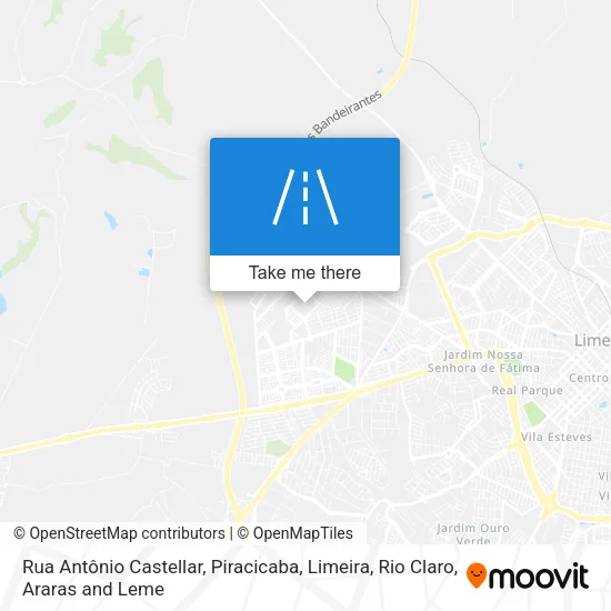 Rua Antônio Castellar map