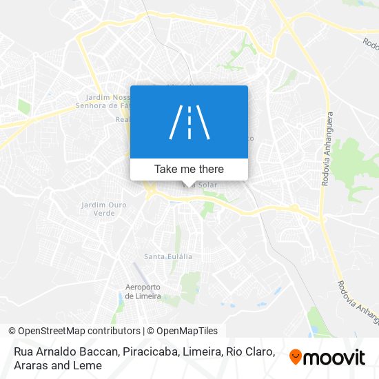 Mapa Rua Arnaldo Baccan