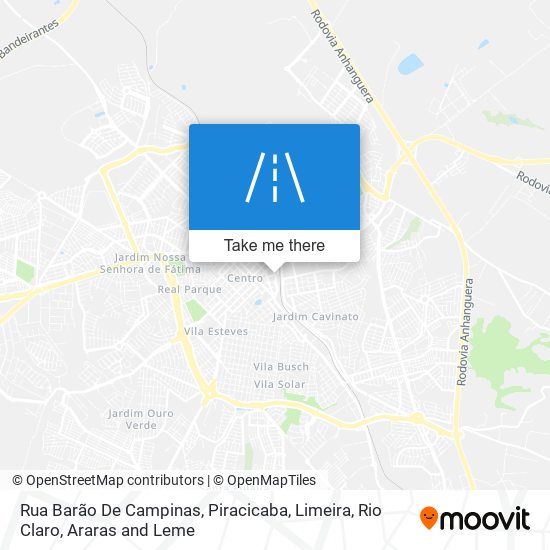 Mapa Rua Barão De Campinas