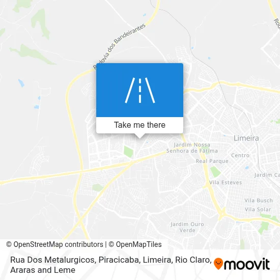 Rua Dos Metalurgicos map