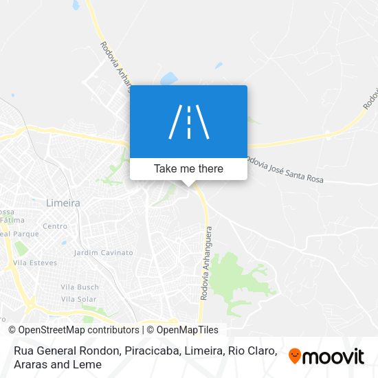 Rua General Rondon map