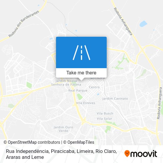 Rua Independência map